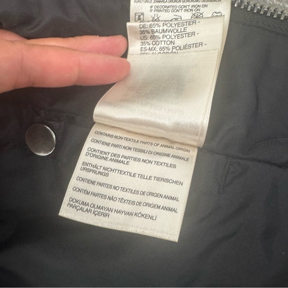 DIESEL Biker Jacket with Leather Details in Black Size Small - Picture 14 of 15